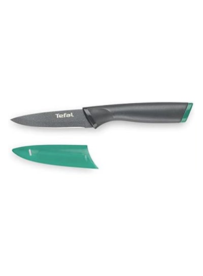 Buy Stainless Steel Paring Knife With Plastic Cover Grey 9cm in UAE