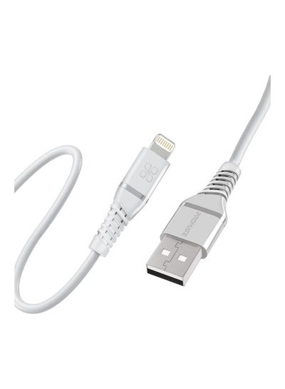 اشتري iPhone 15 Cable, High Tensile Strength Data Sync & Charge Cable with Lightning Connector 1.2M White White في السعودية