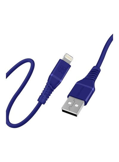 اشتري iPhone 15 Cable, High Tensile Strength Data Sync & Charge Cable with Lightning Connector 1.2M Blue Blue في السعودية