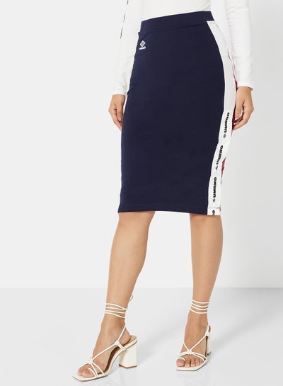 Buy Lina Midi Skirt Nightfall/White/Loganberry in Egypt