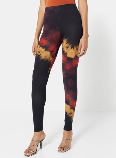 Buy Tie Dye Leggings Zinfandel(19- in UAE