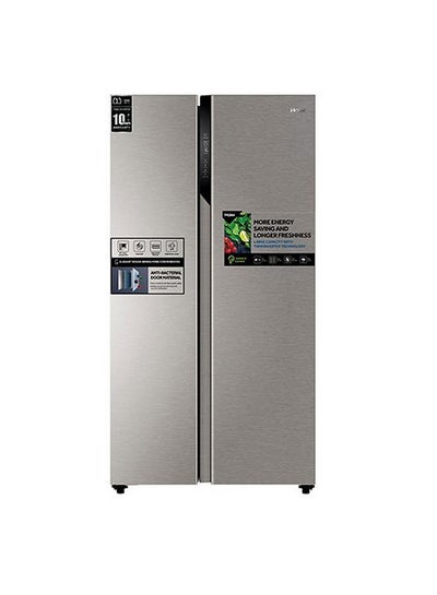 Buy Side by Side Refrigerator, 17.8 Cu.Ft./504 Ltrs 450.0 W HRF-650SS Grey in Saudi Arabia