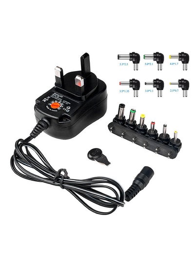 Buy 12V AC DC Power Supply Adaptor Black in Saudi Arabia