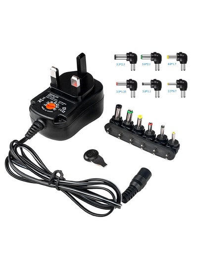 Buy Universal AC And DC Adapter With Tip Black in UAE