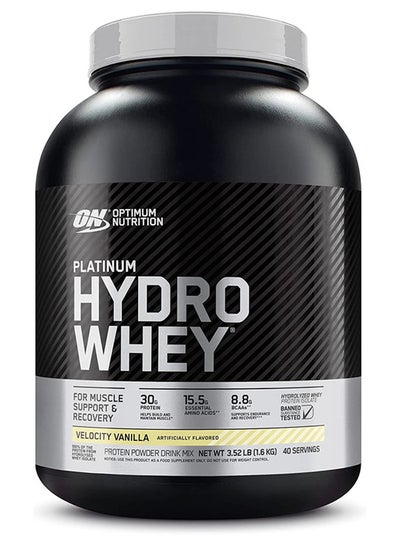 Buy Platinum Hydrowhey Protein Powder 30 Grams Of Protein For Muscle Support And Recovery 100% Hydrolyzed Whey Protein Isolate Powder Velocity Vanilla 40 Servings in Saudi Arabia