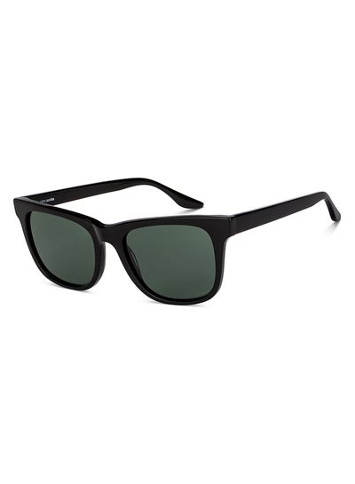 اشتري Full Rim Polarized Wayfarer Sunglasses For Men & Women - 54mm - Black في الامارات