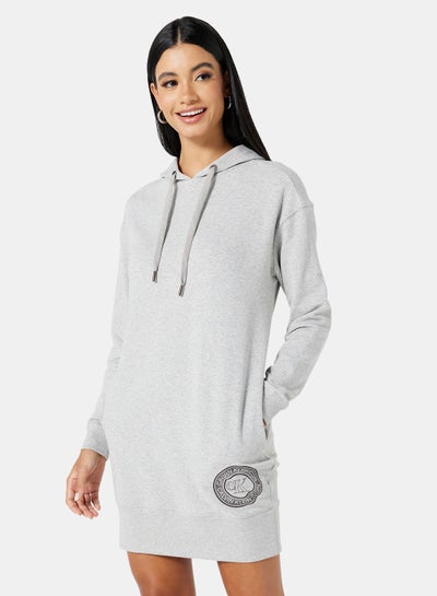 Buy Hooded Night Dress Grey Heather in UAE