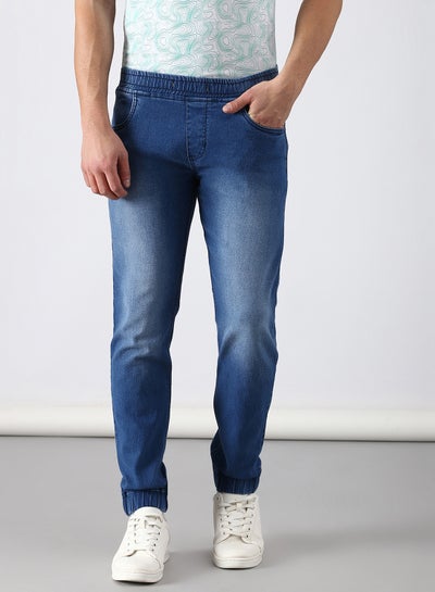 Buy Slim Fit Jeans Blue in Saudi Arabia