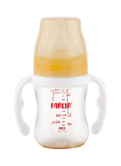 Buy PES Feeding Bottle With Handle And Silky Nipple, 140 ml Newborn in Saudi Arabia