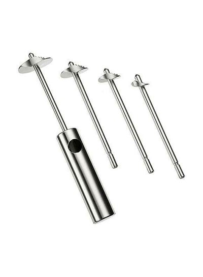 Buy 5-Piece Stainless Steel Veggie Drill Twister Set Silver in Saudi Arabia