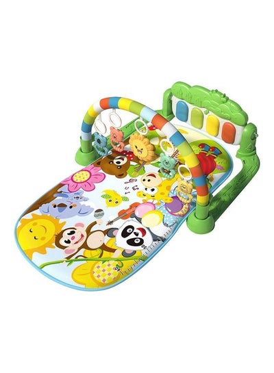 Buy Baby Fitness Foot Frame Music Piano Crawling Mat 77x48x40cm in Saudi Arabia