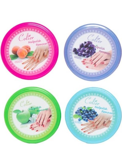 Buy 4-Piece Nail Polish Remover Multicolour in Saudi Arabia