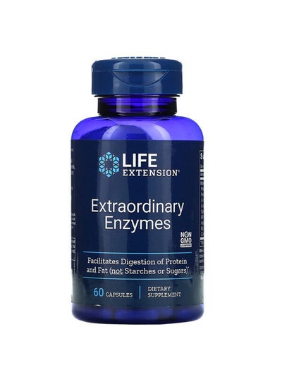 Buy Extraordinary Enzymes Dietary Supplement - 60 Capsules in UAE