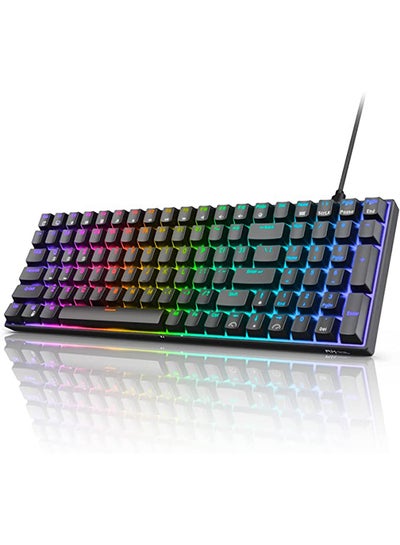 اشتري RK100 Tri - Mode Hot Swapable RGB Mechanical Gaming Keyboard Brown Switch في الامارات