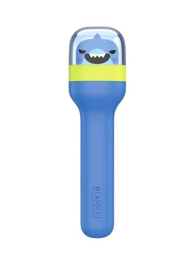 Buy 4-Piece Shark Pocket Utensil Set Blue 4.6x2.8x17cm in UAE