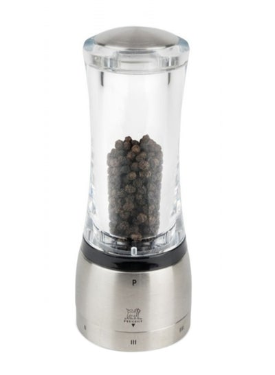 Buy Daman Pepper Mill Clear/Silver 16centimeter in Saudi Arabia