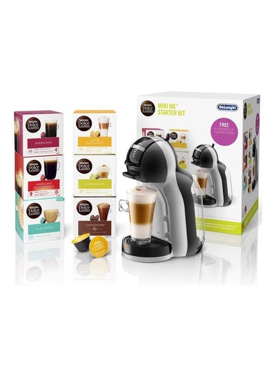 Buy Mini Me Single Serve Capsule Coffee Machine Starter Kit,Including Coffee Capsules 0.8 L 1460 W EDG155.BG Black /Grey in UAE