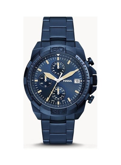 Buy Men's Bronson Chronograph Round Shape Chronograph Wrist Watch FS5916 - 44mm - Blue in Saudi Arabia