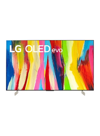 اشتري تلفزيون إيفو OLED مقاس 42 بوصة من سلسلة C2 بتصميم شاشة سينمائية وبجودة 4K ويدعم تقنية HDR ونظام ويب 22 مع تقنية الذكاء الاصطناعي ثينكيو وخاصية تعتيم البكسل OLED42C26LB أسود في الامارات