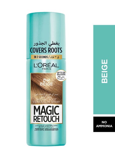 Buy Magic Retouch Instant Root Concealer Spray Beige 75ml in Saudi Arabia