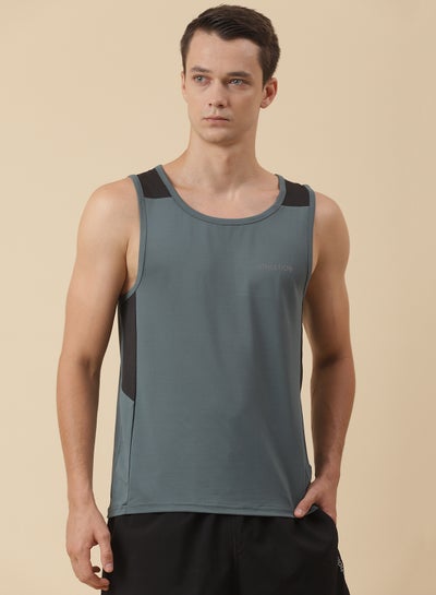 Buy Essential Sports Training Vest Grey/Black in Saudi Arabia