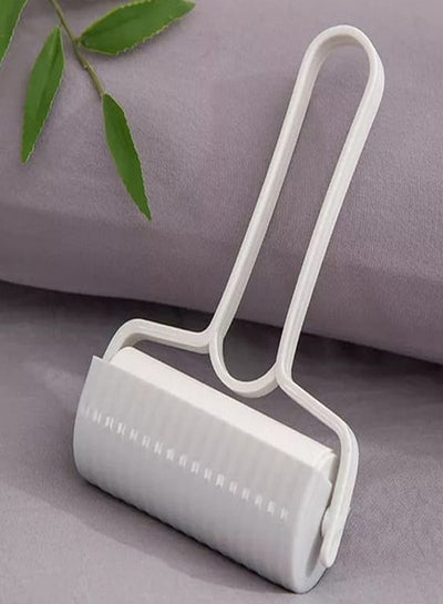Buy Sticky Clothes Hair Remover Lint Roller Brush White 18x11cm in Saudi Arabia