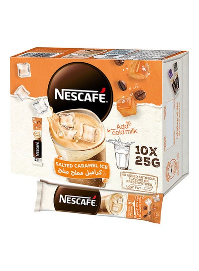 Buy Salted Caramel Ice Coffee Mix 10 Sachets 25grams in UAE