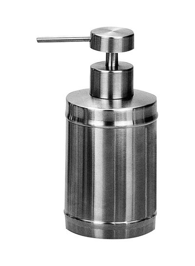 Buy Bathroom Accessories - Soap Dispenser - Stainless Steel Round - Silver Color - Bath Kit Silver (Round) in UAE