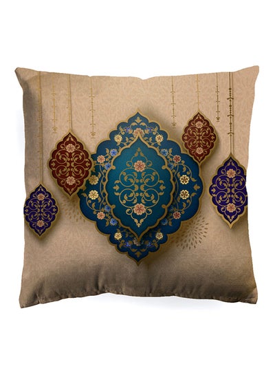 Buy Decorative Cushion , Size 45X45 Cm Shama - 100% Cotton Cover Microfiber Infill Bedroom Or Living Room Decoration Festive Shama Standard Size in UAE