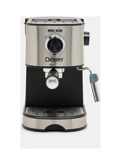 اشتري ماكينة صنع إسبريسو 555 بقوة ضغط 20 باراً 1.0 L 1000.0 W espressomaker500 أسود/ فضي في الامارات