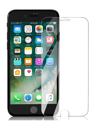 Buy Tempered Glass Screen Protector For Apple iPhone 8 Plus Clear in UAE