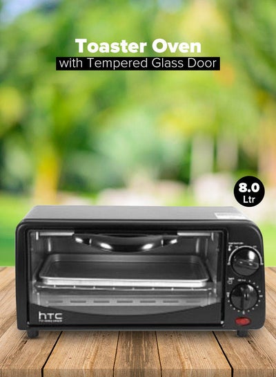 Buy Countertop Toaster Oven 8 L 650 W HTC-118-EO Black in UAE