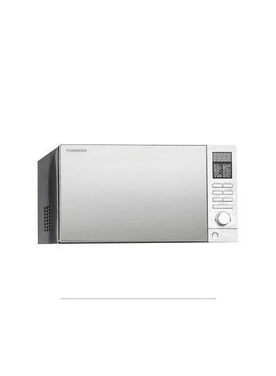 اشتري TORNADO Microwave Grill 25 Liter, 10 Menus, 25 L 900 W MOM-C25BBE-S Silver في مصر