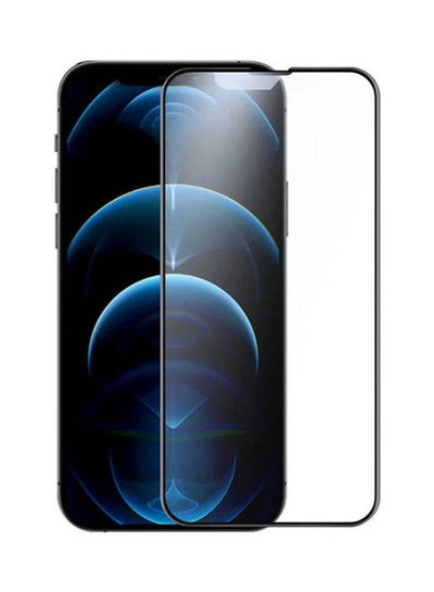 Buy 2.5D FogMirror Full Coverage Matte Tempered Glass Screen Protector For Apple iPhone 13 / 13 Pro Clear Black in Egypt