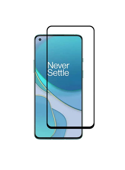 Buy OnePlus 8T Screen Protector Tempered Glass 6.55 inch Clear/Black in UAE