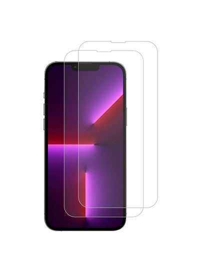 Buy 2-Pack Max Shieldz Tempered Glass Screen Protector For Apple iPhone 13 Pro Max Clear in UAE