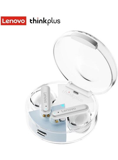 Buy Thinkplus LP10 Wireless Bluetooth 5.2 Earbuds TWS Noise Canceling Touch Control Low Latency Gaming Headphone With Mic Support Call Video IOS Android Universal White in UAE