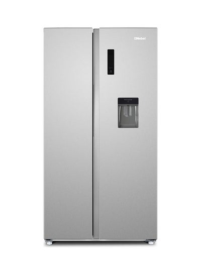 Buy Side By Side Refrigerator 562 Ltr, No Frost, LED Display, Water Dispenser, Electronic Control System, Ice Twister, Recessed Handle, Inside Condenser, Inverter, 91.2 x 70.4 x 177 cm NR620WD Stainless Steel in UAE
