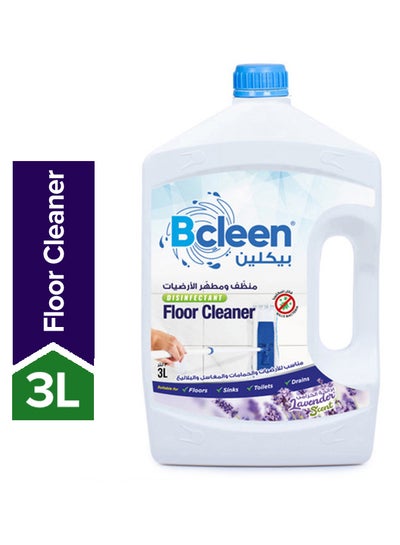 Buy Disinfectant Floor Cleaner Lavender Scent Clear 3Liters in UAE