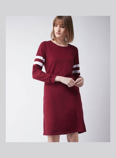 اشتري فستان مون شادو شيفت مارون/ أحمر في السعودية