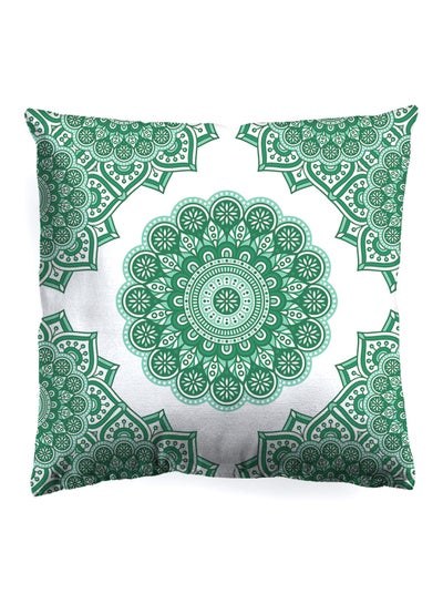 Buy Decorative Cushion , Size 45X45 Cm Peacock Pattern - 100% Cotton Cover Microfiber Infill Bedroom Or Living Room Decoration Peacock Pattern Standard Size in UAE