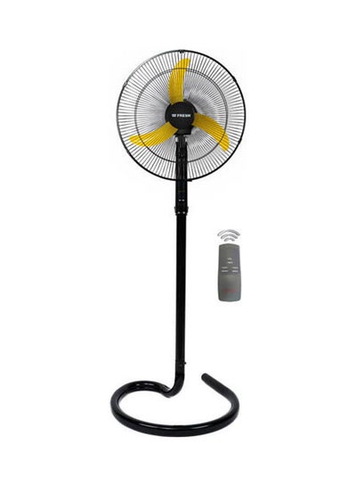 Buy Shabah Stand Fan 18 inch with remote 500013983 Black/Yellow in Egypt
