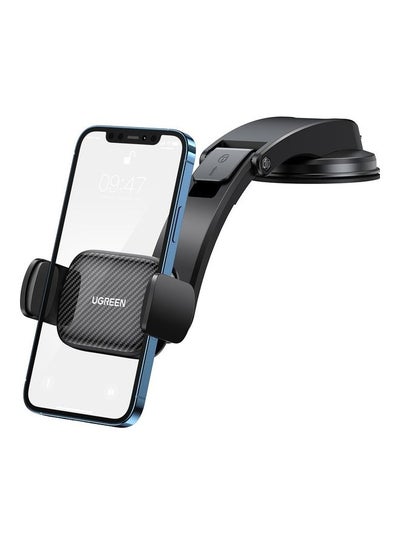 اشتري Car Phone Holder Stand for Dashboard Adjustable Windshield Mobile Mount Dock for iPhone 13 series iPhone 12 series Galaxy S21 ultra Huawei P30 Pro Mate 40 Pro لون أسود في الامارات