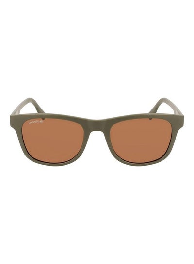 Buy Full Rim Injected Modified Rectangle Sunglasses L969S 5420 (317) Matte Khaki in UAE