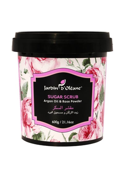 Buy Sugar Scrub With Argan Oil And Rose Powder 600grams in UAE