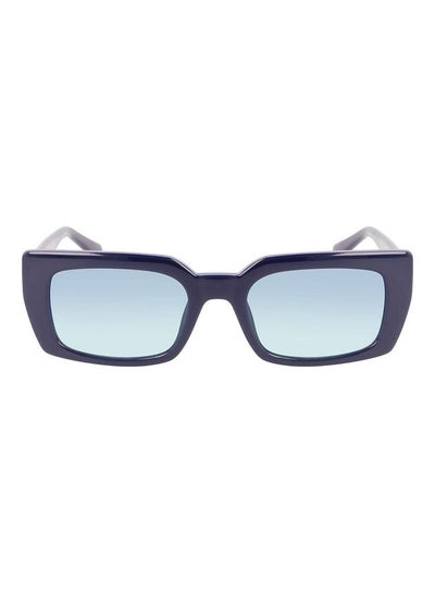 Buy Women's Full Rim Injected Rectangle Sunglasses CKJ22606S 5320 (400) Blue in UAE