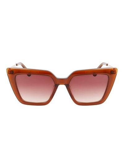 Buy Women's Full Rim Acetate Square Sunglasses CK22516S 5417 (261) Caramel in Saudi Arabia