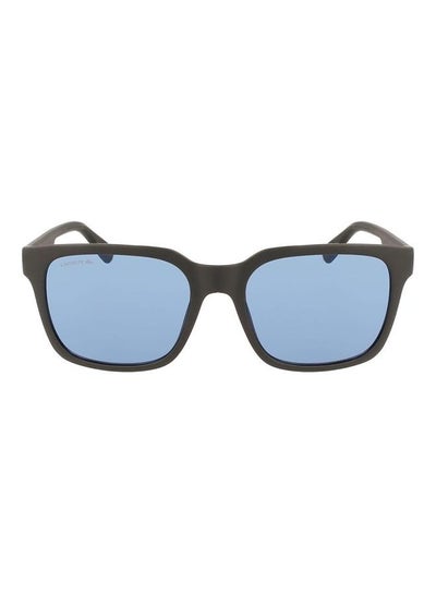 اشتري Men's Full Rim Injected Modified Rectangle Sunglasses L967S 5519 (010) Matte Charcoal Black في الامارات