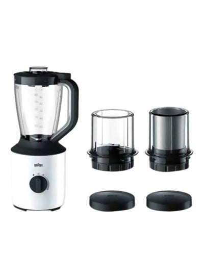 Buy Power Blender, Varaible Speeds, Pulse Function, Chopper Attachmnet, Grinder Attachment, Dishwasher Safe, 2 L 800 W JB3123WH White in Saudi Arabia