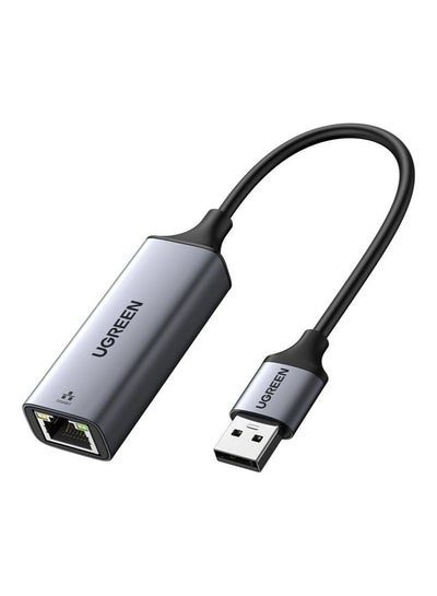 اشتري Network Adapter Aluminum USB 3.0 to Ethernet Gigabit RJ45 LAN 1000 Mbps Compatible for Switch MacBook Mac Pro Mini iMac XPS Surface Pro Notebook, PC لون أسود في مصر